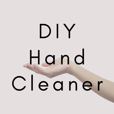 DIY hand cleaner