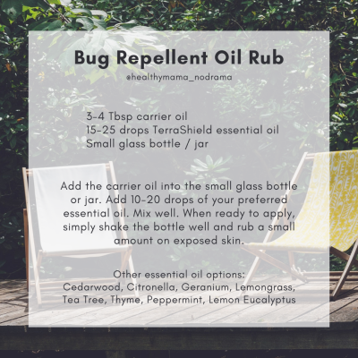 bug repellent oil rub